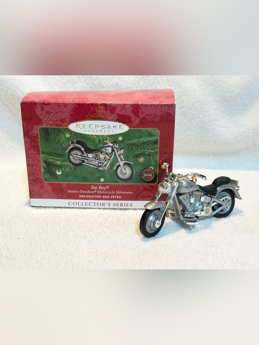 Harley Davidson 2000 fat boy motorcycle hallmark keepsake ornament